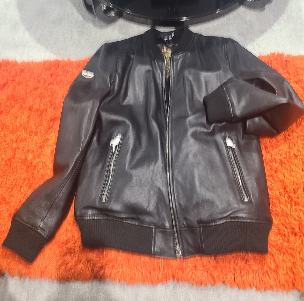 Men's AAA leather! Black